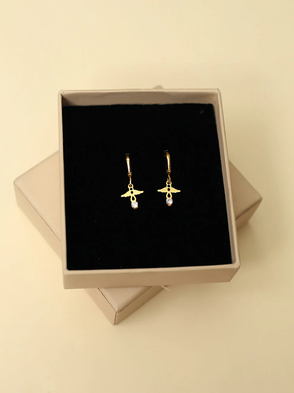 Gold Plated Anchor Shape Charleigh Earrings