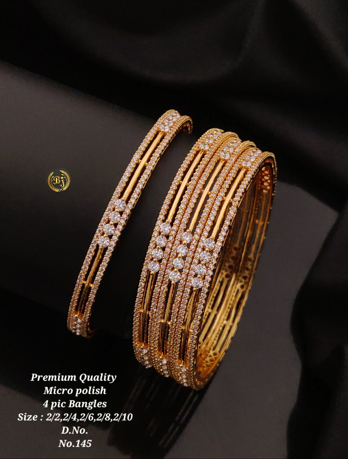 Premium Quality Imitation Jewellery AD Micro Polish Bangles MPB01
