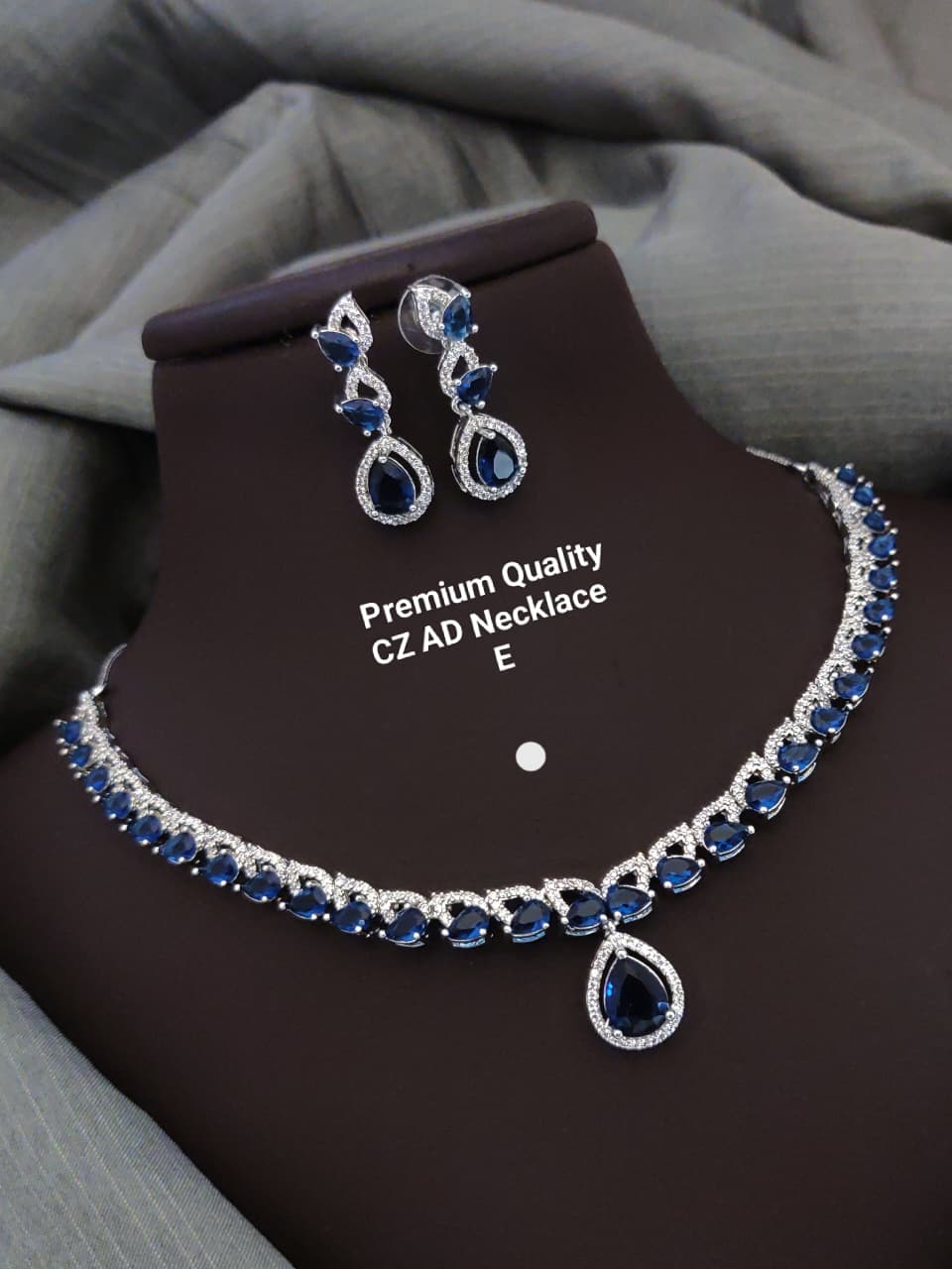 Premium Quality Imitation Jewellery AD Necklace Set ADN06