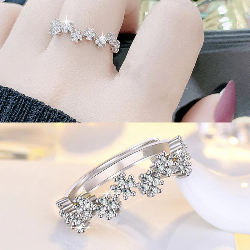 American Diamond Studded Contemporary Korean Finger Ring
