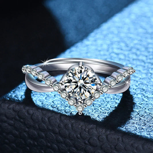American Diamond Studded Contemporary Korean Finger Ring