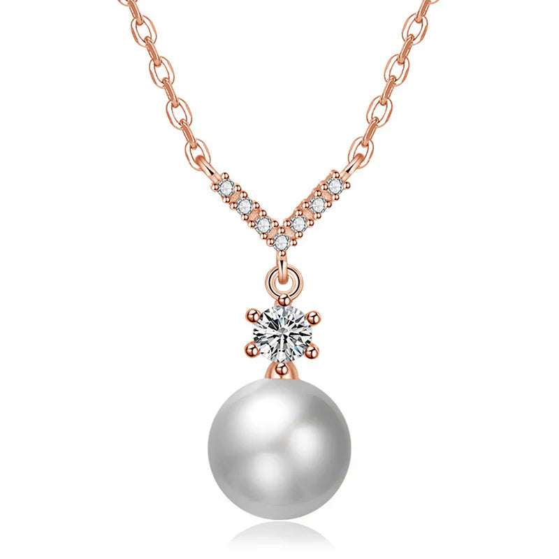 American Diamond Studded Contemporary Korean Pendant