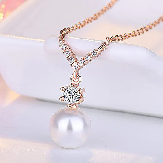 American Diamond Studded Contemporary Korean Pendant