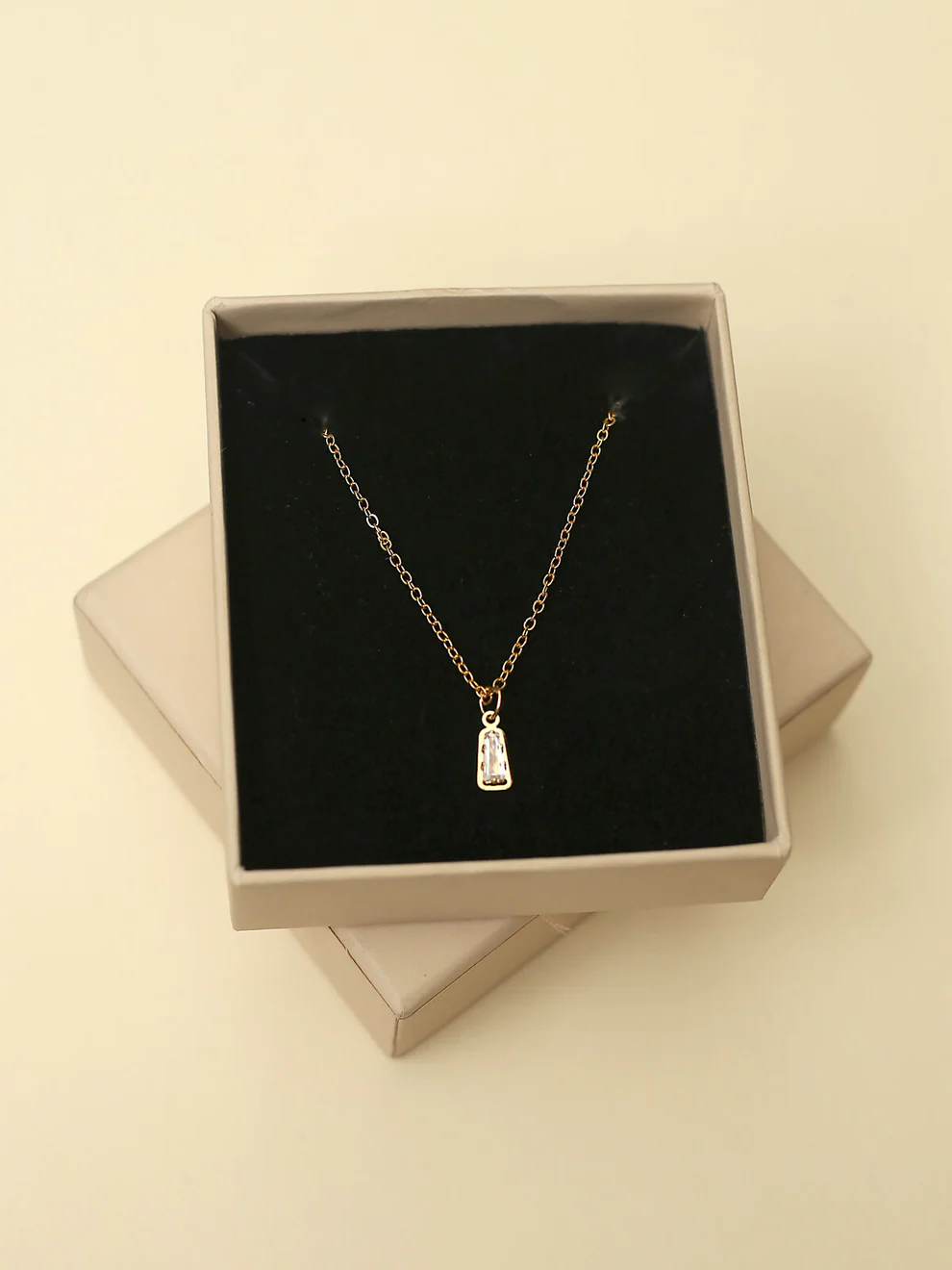 Gold Plated Crystal Michaela Necklace