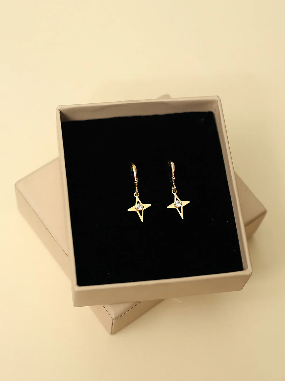 Gold Plated Star Theme Birdie Earrings