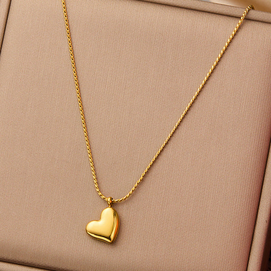 Gold-Plated Anti Tarnish Hanging Heart Themed Pendant