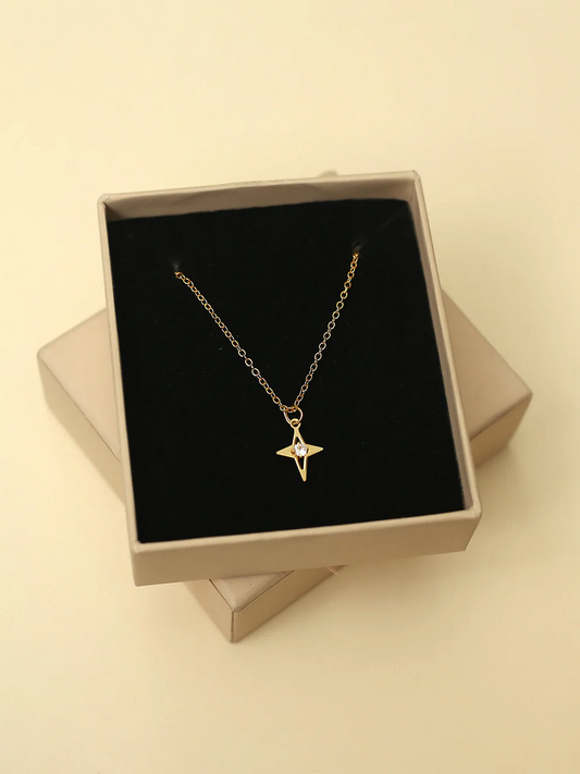 Gold Plated Star Theme Penny Necklace