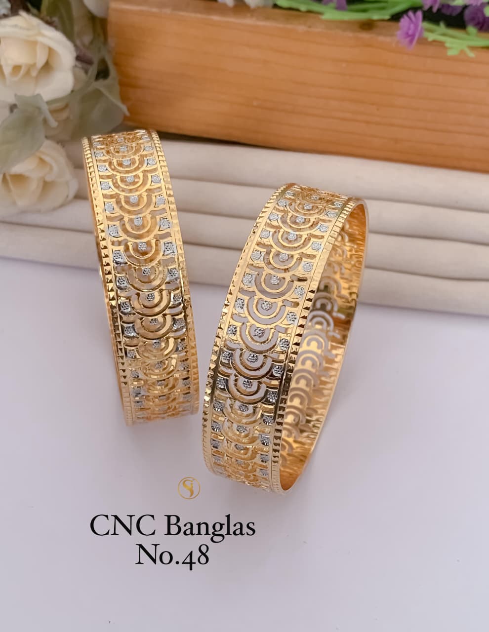 Premium Quality Imitation Jewellery Micro CNC Bangles CNCB010