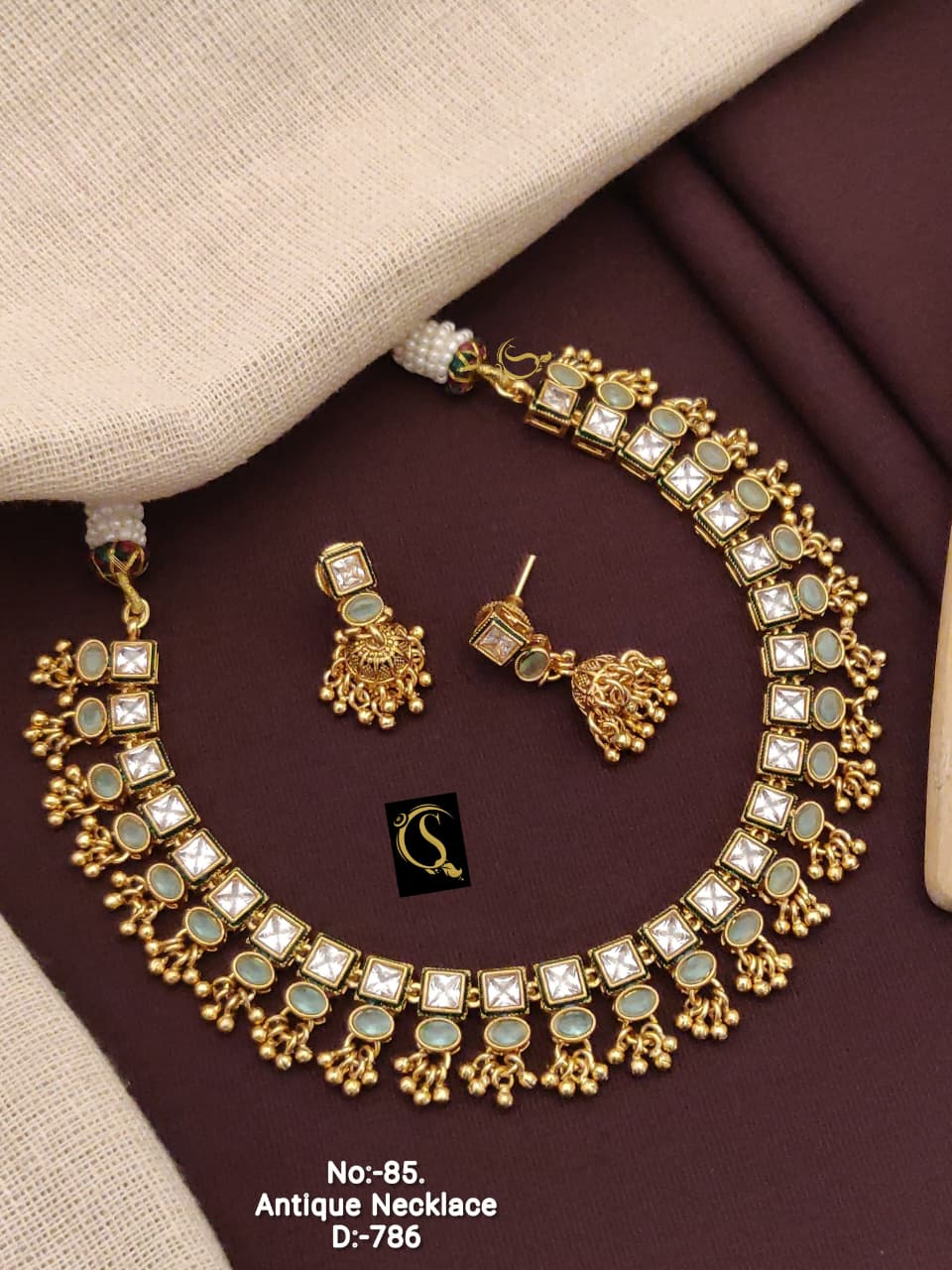 Premium Quality Imitation Jewellery Antique Necklace ATN10