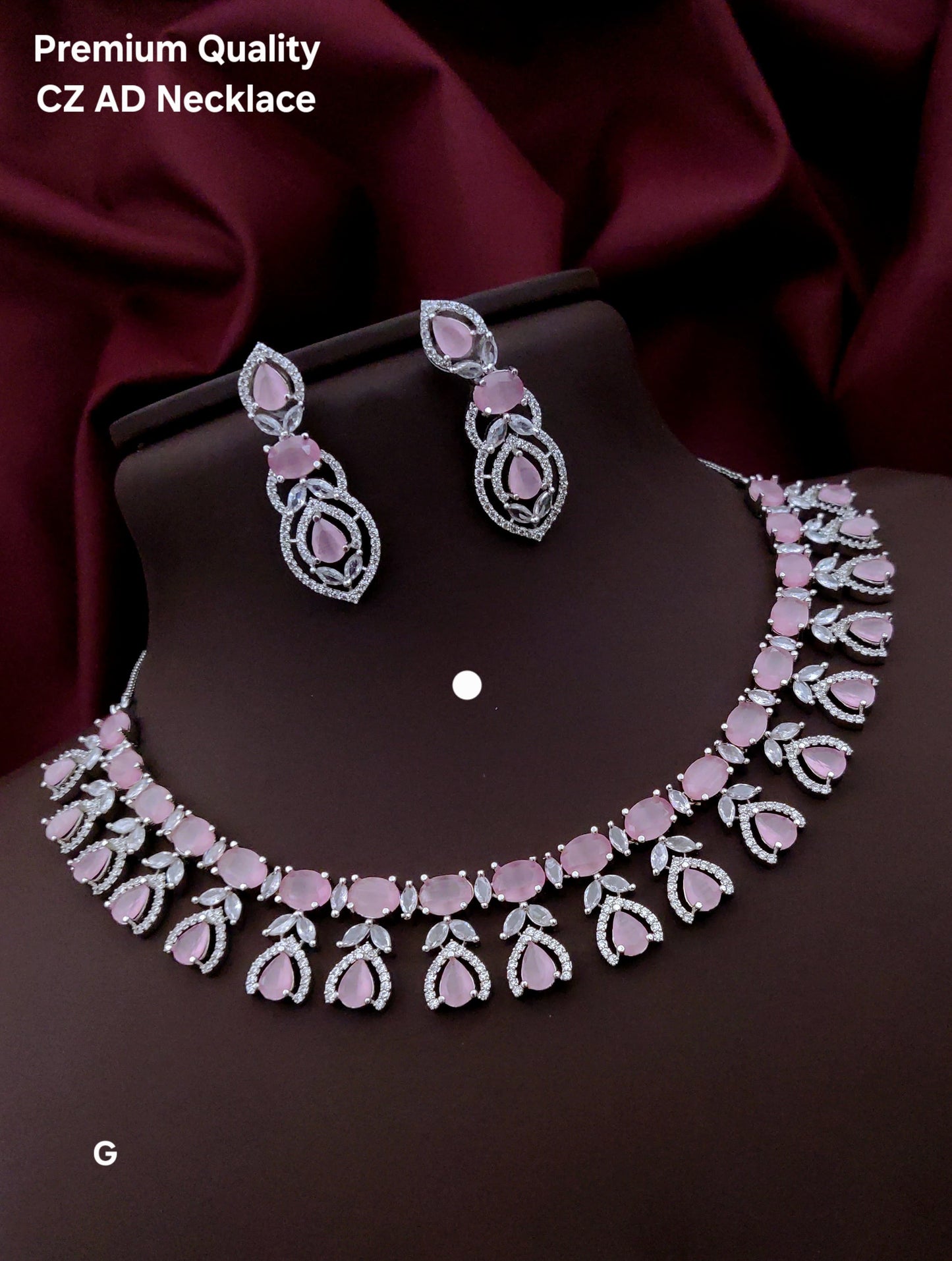 Premium Quality Imitation Jewellery AD Necklace Set ADN11
