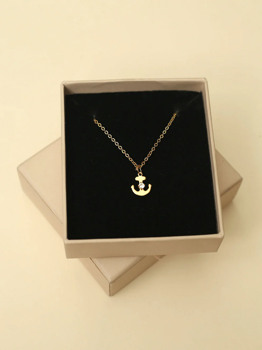 Gold Plated Anchor Theme Marisol Necklace