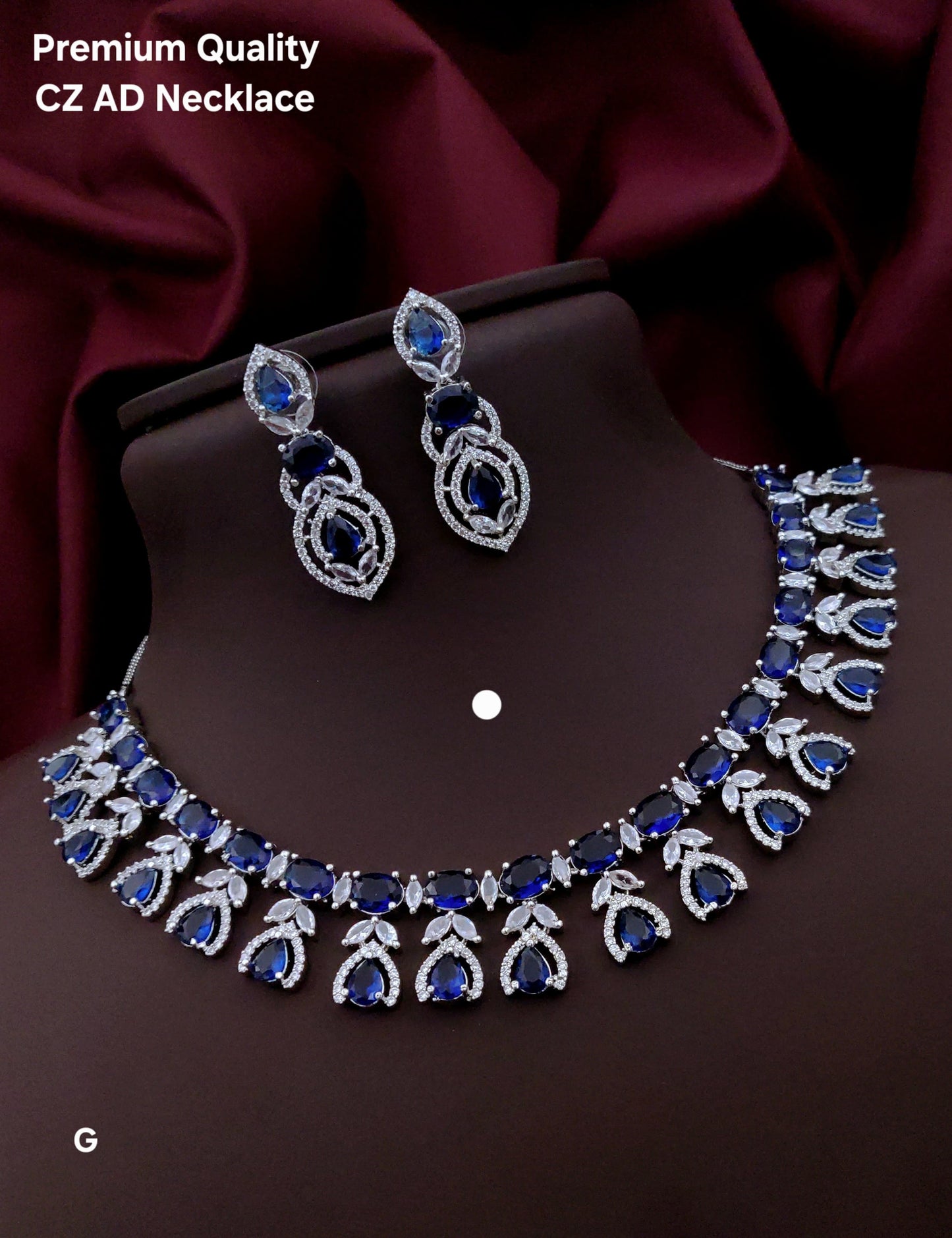Premium Quality Imitation Jewellery AD Necklace Set ADN11