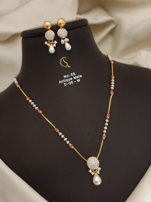 Premium Quality Imitation Jewellery Antique Mala AML015