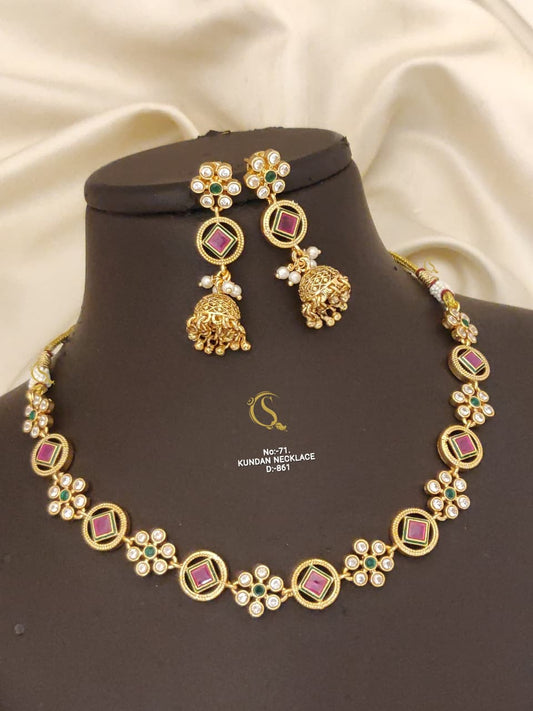 Premium Quality Imitation Jewellery Antique Necklace ATN01