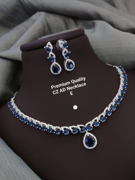 Premium Quality Imitation Jewellery AD Necklace Set ADN06