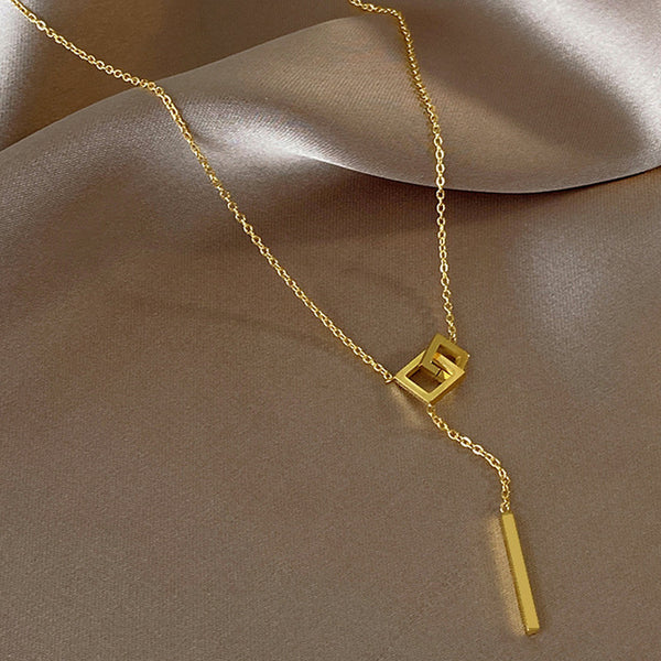 Gold-Plated Anti Tarnish Geometric Pendant