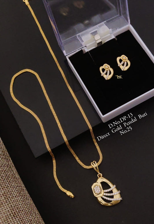 Premium Quality Imitation Jewellery AD Pendant Set ADPS17