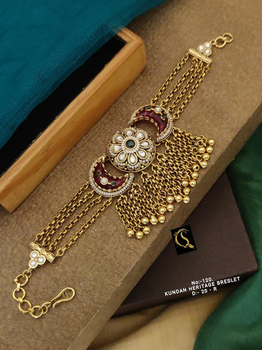 Premium Quality Imitation Jewellery Gold Plated Bracelet GBR011