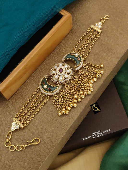 Premium Quality Imitation Jewellery Gold Plated Bracelet GBR013