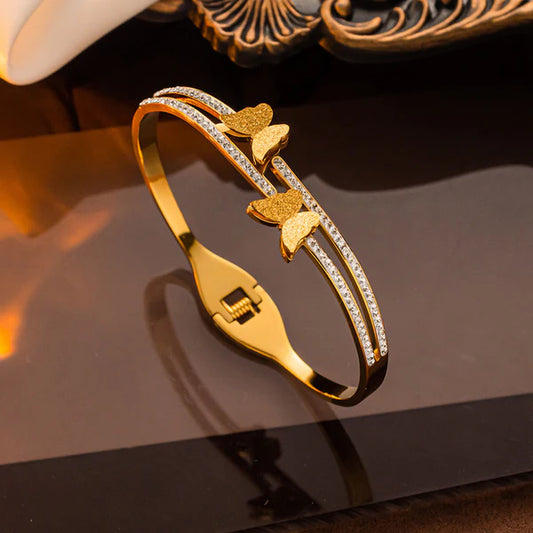 Premium Quality Imitation Jewelry Anti Tarnish Butterfly Theme Bracelet ATB01