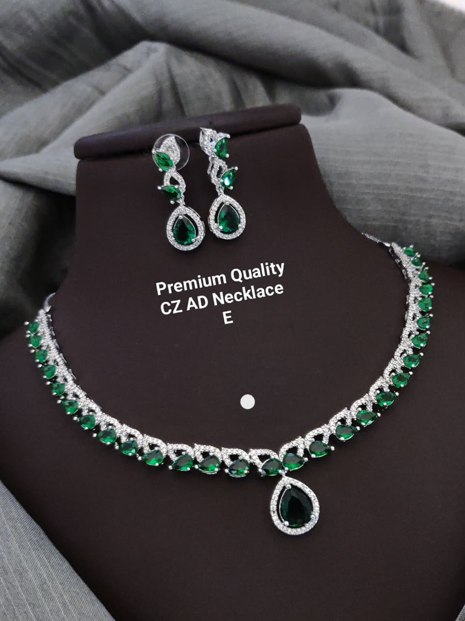 Premium Quality Imitation Jewellery AD Necklace Set ADN06
