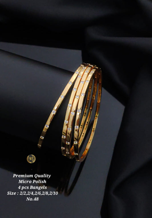 Premium Quality Imitation Jewellery AD Micro Polish Bangles MPB02