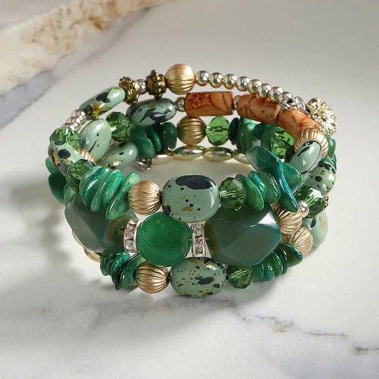 Bohemia Beads Multi Strand Swanky Bracelet for Women and Girls