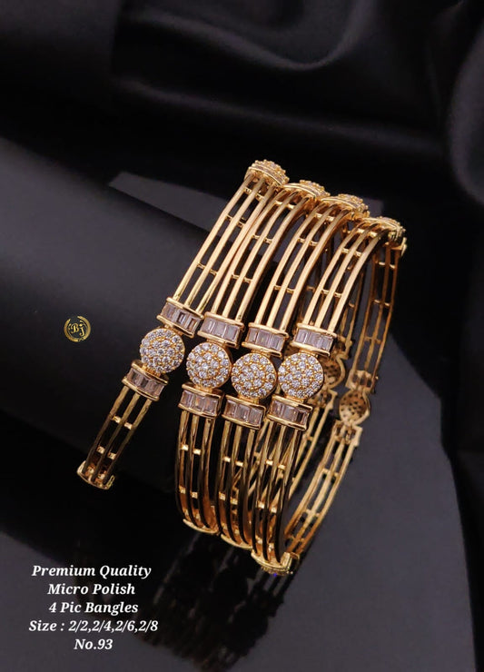Premium Quality Imitation Jewellery AD Micro Polish Bangles MPB03
