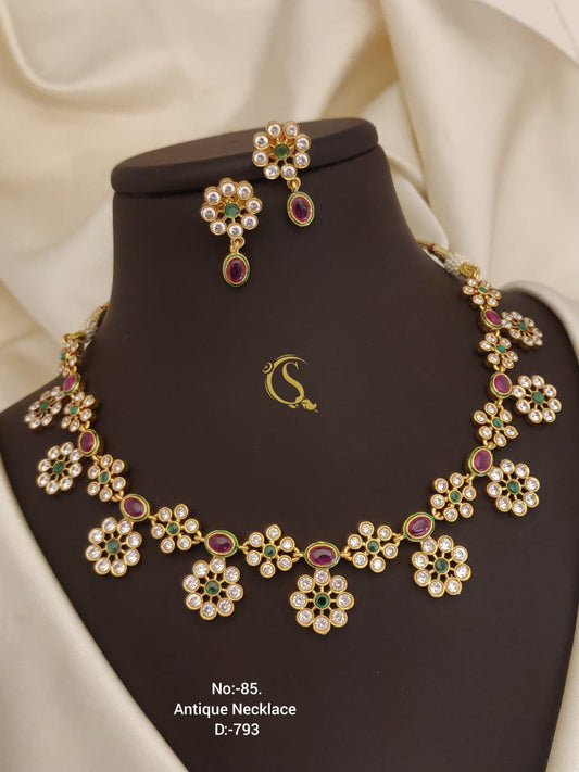 Premium Quality Imitation Jewellery Antique Necklace ATN03