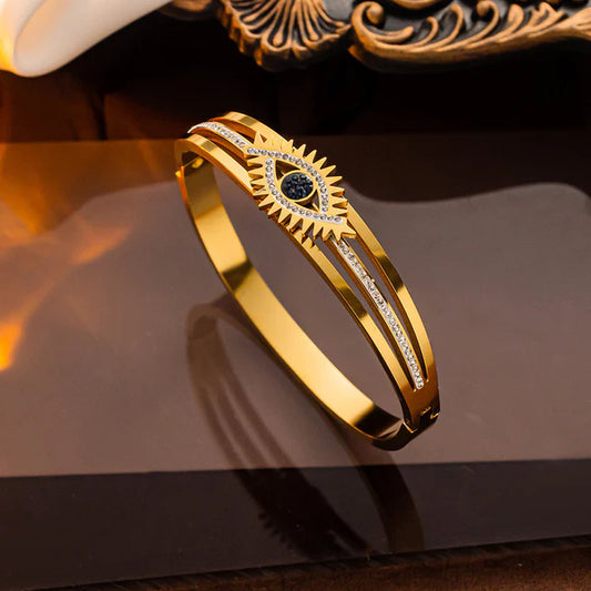 Premium Quality Imitation Jewelry Anti Tarnish Evil Eye Theme Bracelet ATB02