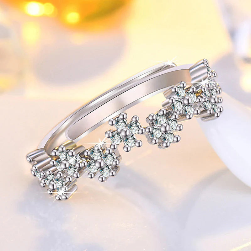 American Diamond Studded Contemporary Korean Finger Ring