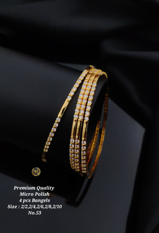 Premium Quality Imitation Jewellery AD Micro Polish Bangles MPB04