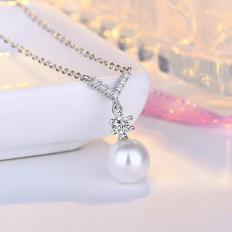 American Diamond Studded Contemporary Korean Pendant