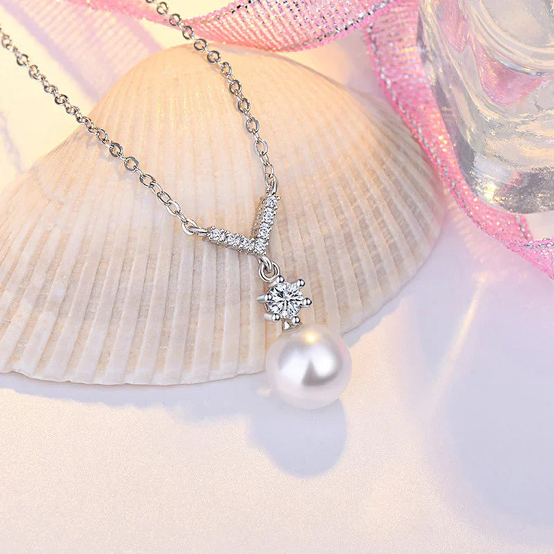 American Diamond Studded Contemporary Korean Pendant