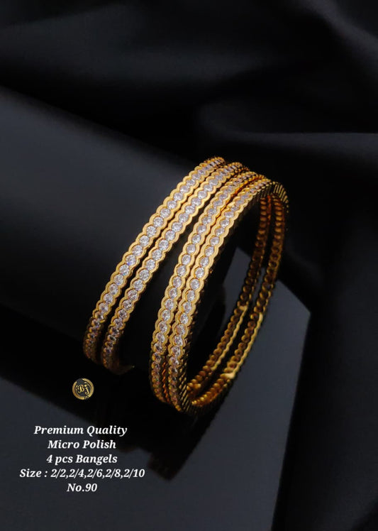 Premium Quality Imitation Jewellery AD Micro Polish Bangles MPB05