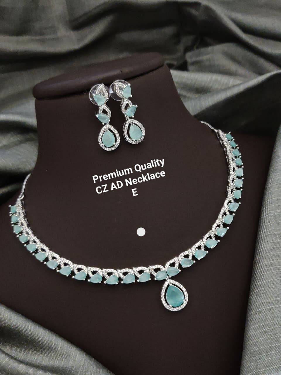 Premium Quality Imitation Jewellery AD Necklace Set ADN06