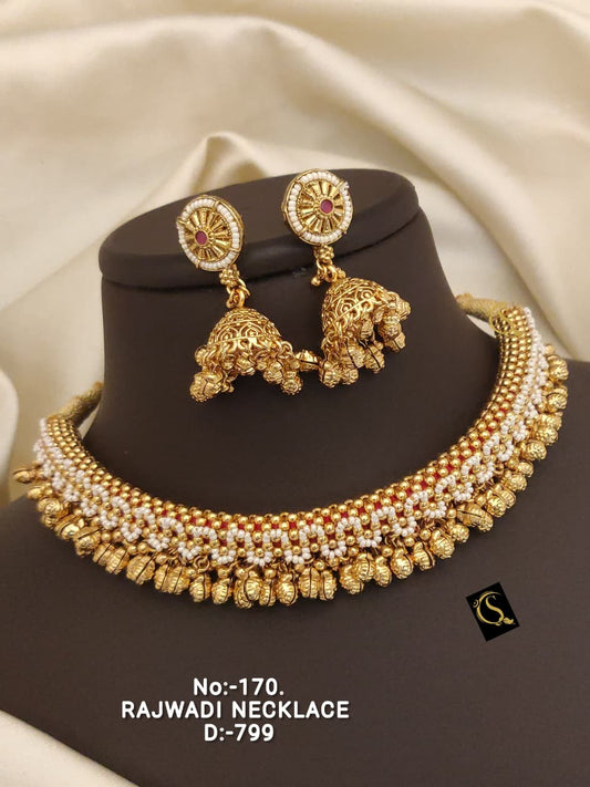 Premium Quality Imitation Jewellery Antique Necklace ATN05