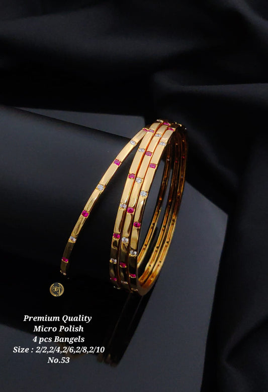 Premium Quality Imitation Jewellery AD Micro Polish Bangles MPB06