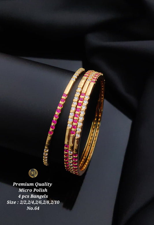 Premium Quality Imitation Jewellery AD Micro Polish Bangles MPB07