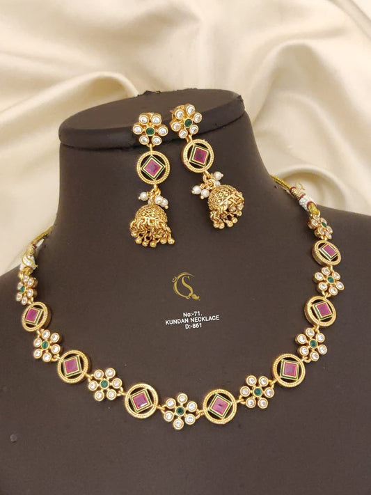 Premium Quality Imitation Jewellery Antique Necklace ATN07