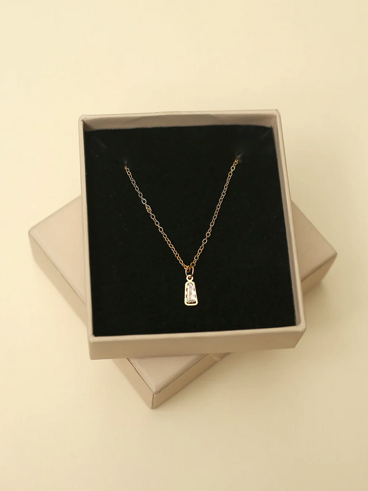 Gold Plated Crystal Michaela Necklace