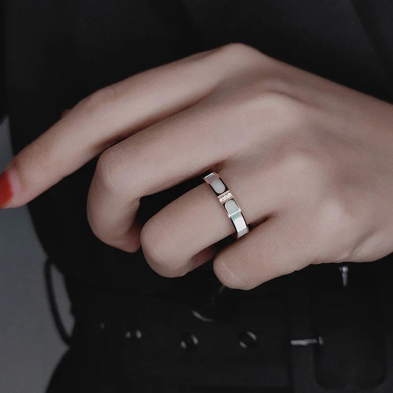 American Diamond Studded Contemporary Korean Finger Ring