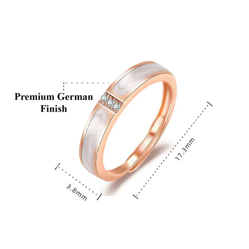 American Diamond Studded Contemporary Korean Finger Ring