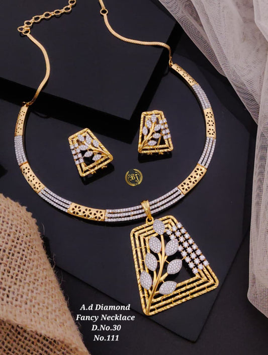 Premium Quality Imitation Jewellery AD Necklace Set ADN02