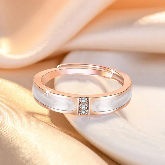American Diamond Studded Contemporary Korean Finger Ring