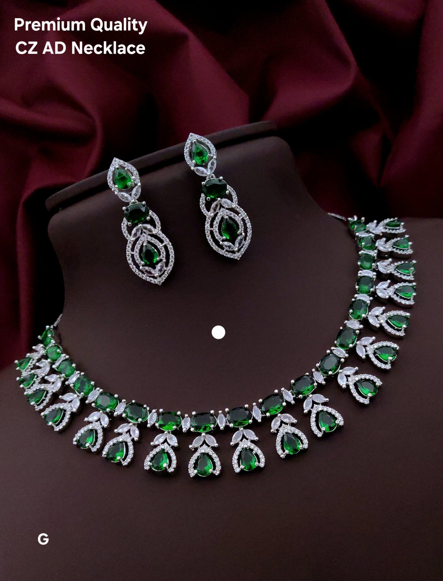Premium Quality Imitation Jewellery AD Necklace Set ADN11